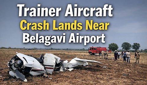 Trainer aircraft crash lands near Belagavi airport