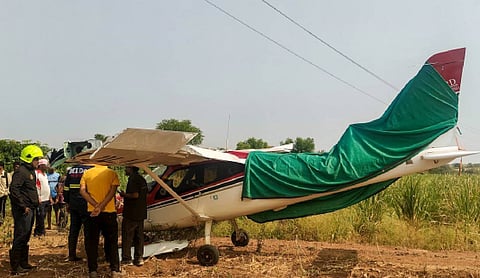 Training aircraft makes hard landing in Baramati; Pilot safe