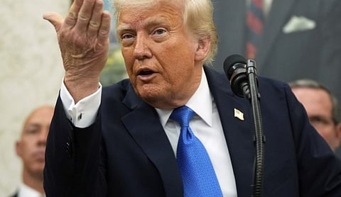 US President Donald Trump. PTI image.