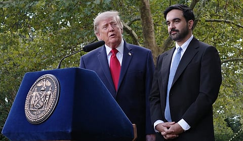 US President Donald Trump and New York City Mayor Zohran Mamdani. Source:  Katie Honan/The City Reporter