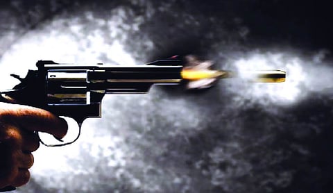 Two assailants open fire at two business premises