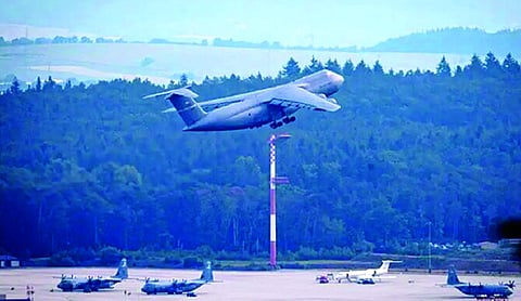 Two drones spotted flying over German military base