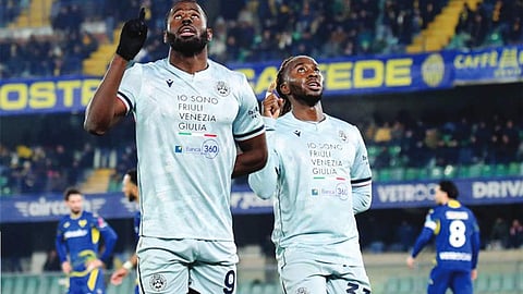 Udinese beat struggling Verona by 3-1 in Serie A