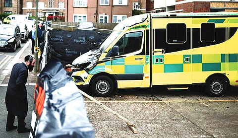 UK police arrest 2 in connection with weekend arson attack