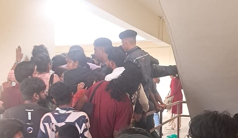 Students barge into UoH admin building over delayed union poll results.