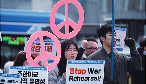 US begins large military drill with South Korea