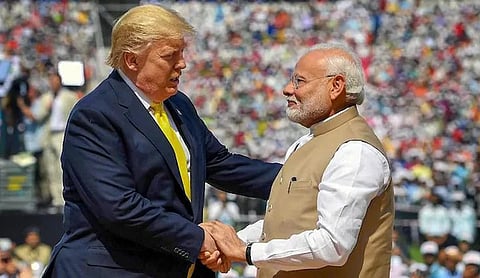 File photo: Prime Minister Narendra Modi with US President Donald Trump, WASHINGTON. (PTI Photo)