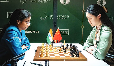 Vaishali loses to Zhu, candidates race wide open