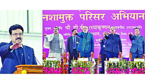 Vice President launches anti-drug campaign in Delhi University