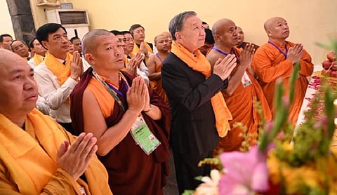 Vietnamese President To Lam Offers Prayers at Mahabodhi Temple in Bodh Gaya