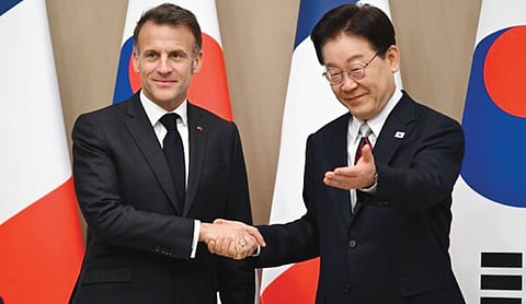 We will work together on Hormuz: French-South Korean leaders