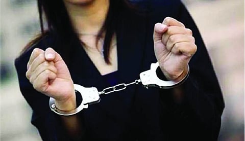 Woman booked for hitting, biting head constable