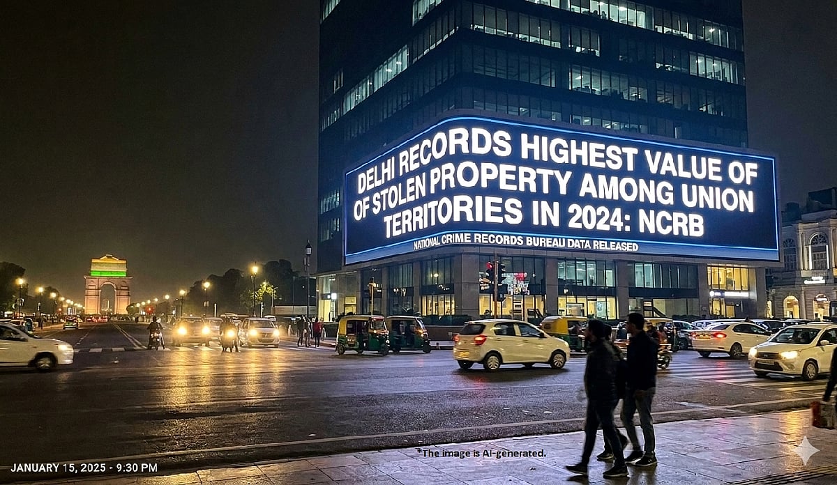 Delhi Tops UTs in Stolen Property Value in 2024: NCRB Report