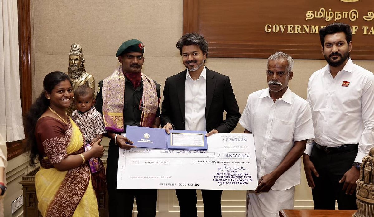 TN CM Honours Kirti Chakra Awardee Meenatchi Sundaram With ₹48 Lakh Reward