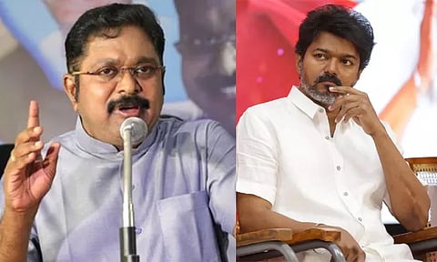 விஜய்யை முதலில் வெளியே வரச் சொல்லுங்கள் - டிடிவி தினகரன் தாக்கு
