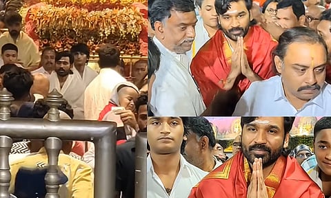 
திருப்பதி கோவிலில் மகன்களுடன் நடிகர் தனுஷ் சாமி தரிசனம்! 