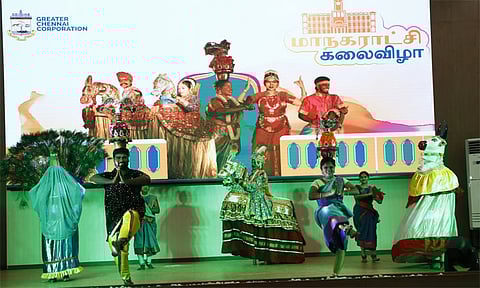 ரிப்பன் கட்டிட வளாகத்தில் மாநகராட்சி கலை விழா நிகழ்ச்சி