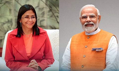 வெனிசுலா இடைக்கால அதிபருடன் பிரதமர் மோடி உரையாடல் 