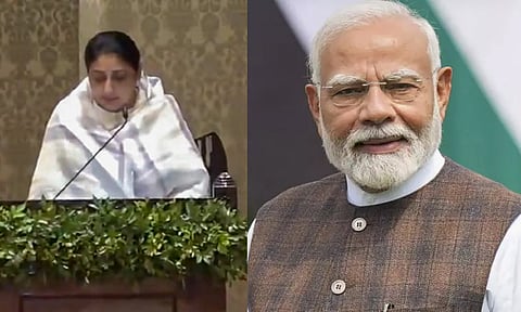 மராட்டிய துணை முதல்-மந்திரியாக பதவியேற்றுள்ள சுனேத்ராவுக்கு பிரதமர் மோடி வாழ்த்து