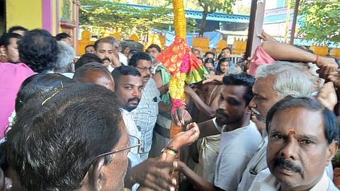 மண்டைக்காடு பகவதி அம்மன் கோவில் மாசி கொடை பந்தல் கால் நாட்டு விழா