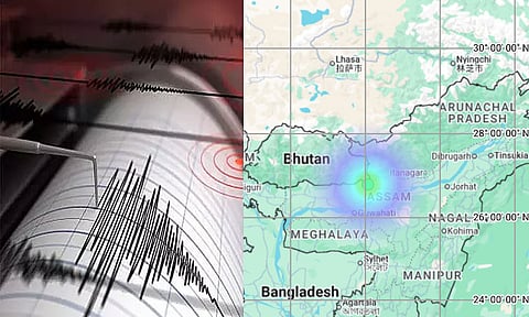 அசாமில் நிலநடுக்கம்; ரிக்டர் அளவில் 3.4 ஆக பதிவு