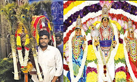 பழனி முருகனுக்கு காவடி எடுத்த  அண்ணாமலை