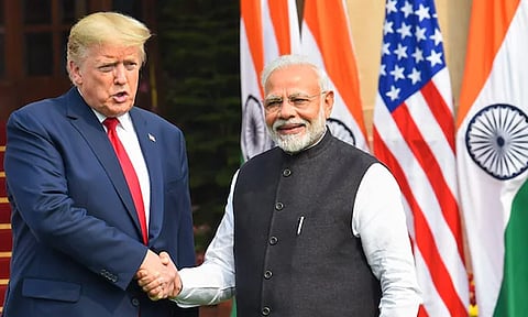 பிரதமர் மோடியுடன் அமெரிக்க அதிபர் டிரம்ப் பேச்சு
