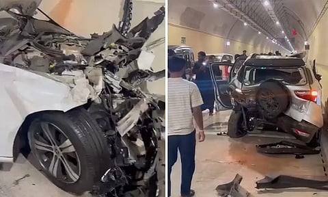 மராட்டியம்: சிறுவன் ஓட்டிய சொகுசு கார் மோதி 3 பேர் படுகாயம்

