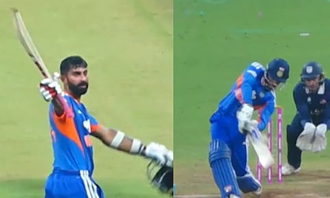 ’டி20 உலக கோப்பை’ பயிற்சி ஆட்டம் - ஜெகதீசன் அபார சதம்...அமெரிக்காவை வீழ்த்திய இந்தியா