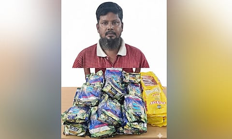 நெல்லையில் புகையிலை பொருட்கள் விற்றவர் கைது: 4.5 கிலோ பறிமுதல் 