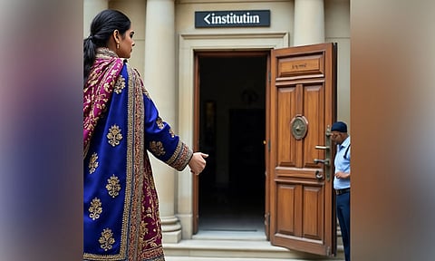 கேரளாவில் பரபரப்பு சம்பவம்: பள்ளிக்கு சுடிதார் அணிந்து வந்த தலைமை ஆசிரியை.. காவலாளி செய்த செயல்
