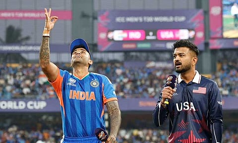 டி20 உலகக் கோப்பை: இந்தியாவுக்கு எதிராக அமெரிக்கா பந்துவீச்சு தேர்வு 