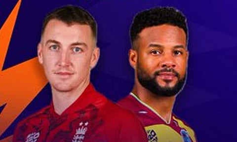 டி20 உலகக் கோப்பை: வெஸ்ட் இண்டீஸ் அணிக்கு எதிராக இங்கிலாந்து பந்துவீச்சு தேர்வு