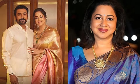 சூர்யா- ஜோதிகா காதல் திருமணம் செய்ய முக்கிய காரணம்  ராதிகாதான்.. போட்டு உடைத்த சிவக்குமார்