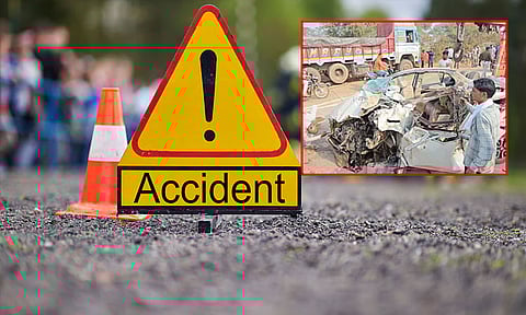 சத்தீஷ்கார்:  சாலை விபத்தில் 3 சி.ஆர்.பி.எப். வீரர்கள் உள்பட 4 பேர் பலி
