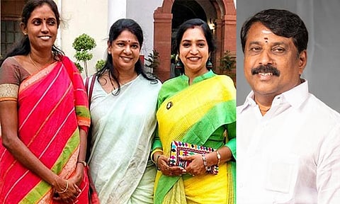 நயினார் நாகேந்திரனுக்கு தமிழக பெண் எம்.பி.க்கள் கண்டனம்