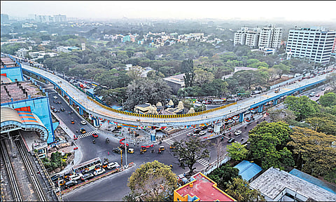 மத்திய கைலாஷ் சந்திப்பில் எல் வடிவமேம்பாலம் – முதல்வர் ஸ்டாலின்  திறப்பு ..