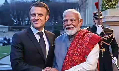 பிரதமர் மோடி-பிரான்ஸ் அதிபர் மேக்ரான்  இன்று முக்கிய பேச்சுவார்த்தை