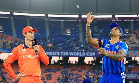 டி20 உலகக்கோப்பை: நெதர்லாந்துக்கு எதிராக இந்தியா பேட்டிங் தேர்வு

