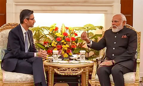 பிரதமர் மோடி - கூகுள் சிஇஓ சுந்தர் பிச்சை சந்திப்பு

