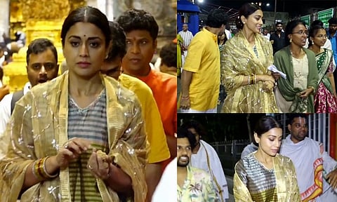 திருப்பதி கோவிலில் நடிகை ஸ்ரேயா சாமி தரிசனம்!