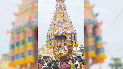 ஒதியத்தூர் அங்காளம்மன் கோவில் தேரோட்டம்