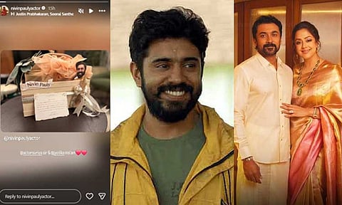 நடிகர் நிவின் பாலிக்கு சூர்யா-ஜோதிகா தம்பதியினர் வாழ்த்து