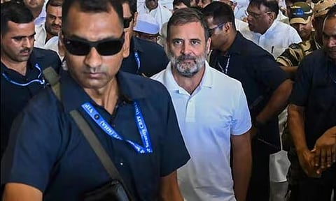 ஆர்.எஸ்.எஸ். நிர்வாகி தொடர்ந்த அவதூறு வழக்கு: கோர்ட்டில் ஆஜரான ராகுல் காந்தி

