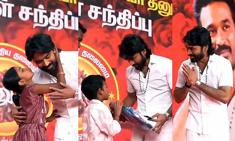 படப்பிடிப்பு பிஸியிலும் ரசிகர்களை மறக்காத தனுஷ்.. வைரலாகும் புகைப்படங்கள்