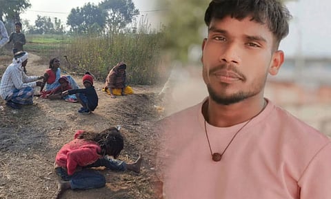 டிராக்டரில் இருந்து பேட்டரி திருட முயன்றதாக கூறி இளைஞரை அடித்துக்கொன்ற கிராமத்தினர்

