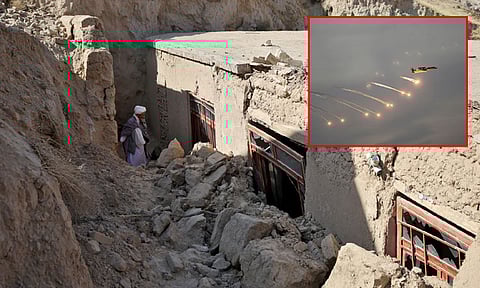 ஆப்கானிஸ்தான் மீது வான்வழியே பாகிஸ்தான் விமான படை தாக்குதல்
