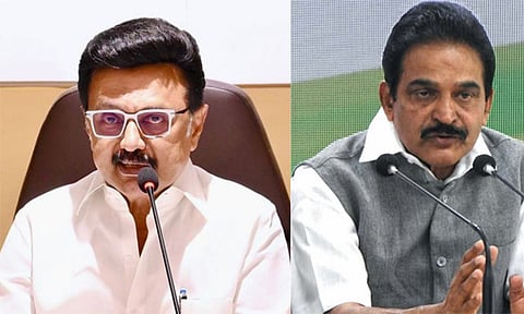 முதல் அமைச்சர் மு.க. ஸ்டாலினுடன்  கே.சி.வேணுகோபால் சந்திப்பு