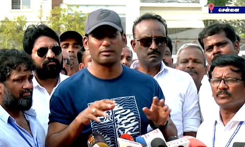 ‘ஜனநாயகன்’ சென்சார் விவகாரம்.. ‘அதில் எனக்கு உடன்பாடு இல்லை’ - விஷால் பேட்டி