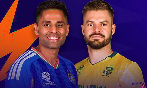 தென் ஆப்பிரிக்காவுக்கு எதிரான சூப்பர் 8 சுற்று: இந்திய அணி பந்துவீச்சு 
